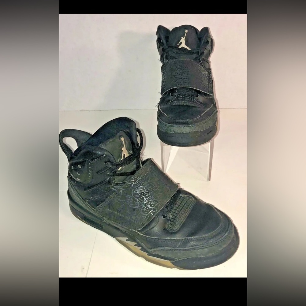 NIKE AIR JORDAN Son Of Mars GS Youth Black/Silver Shoes #512246-010 Size 4.5Y